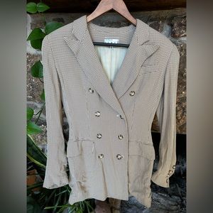 Ann Tjian for KENAR Woman’s vintage houndstooth blazer